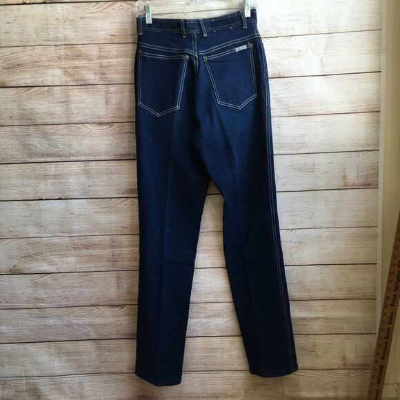 VINTAGE BONJOUR HIGH‎ WAIST JEANS  IN DARK WASH - Picture 3 of 7
